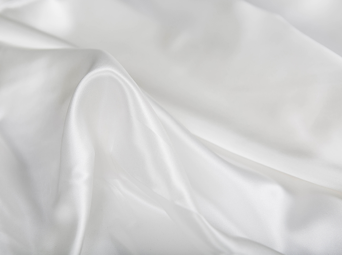 White flou fabric